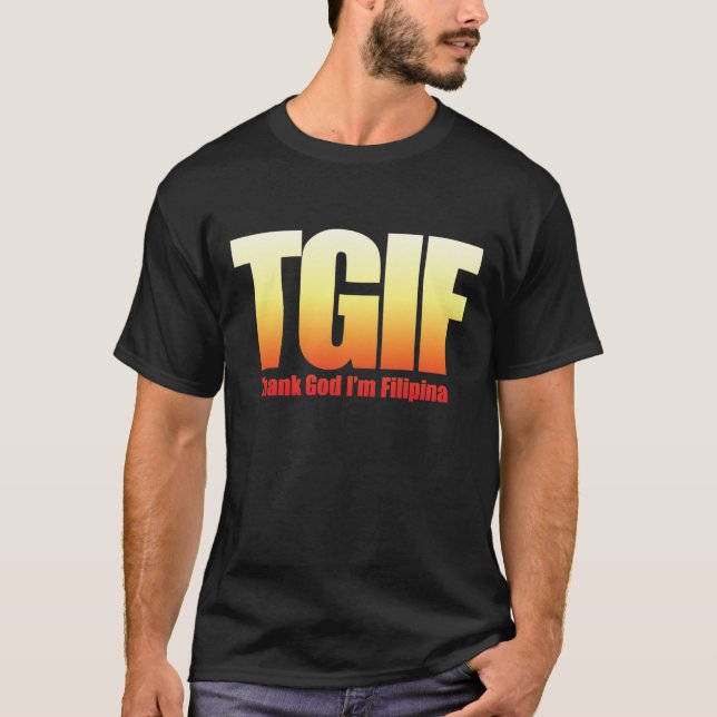 Camiseta Filipina de TGIF (Anverso)