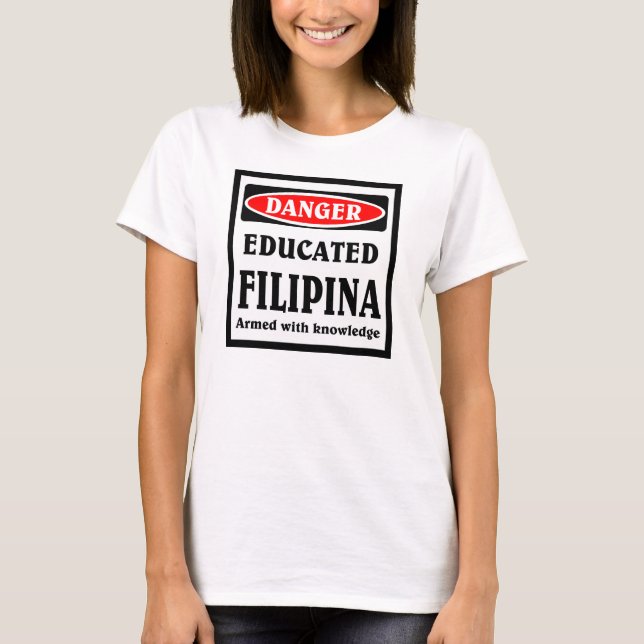 Camiseta Filipina educada. (Anverso)