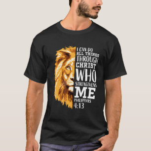 Camiseta Filipinas 413 León religioso cristiano verso