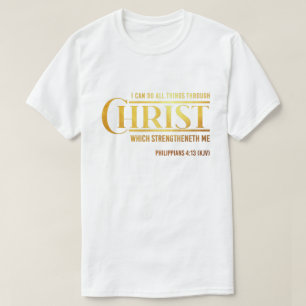 Camiseta Filipinas 4:13 Biblia Verse KJV Cita Unisex