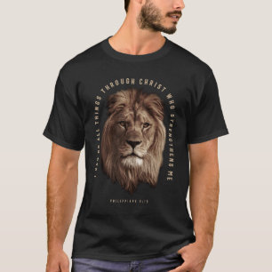 Camiseta Filipinas 4:13 Verso de la Biblia Cristiana