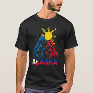 Camiseta Filipinas: Alas de montaña con bandera de hielo en