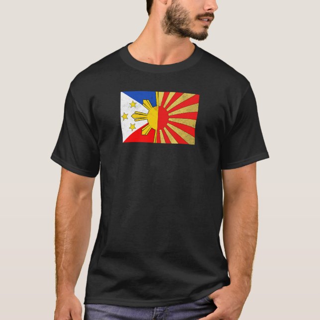 Camiseta Filipinas Bandera japonesa filipina japonesa para  (Anverso)