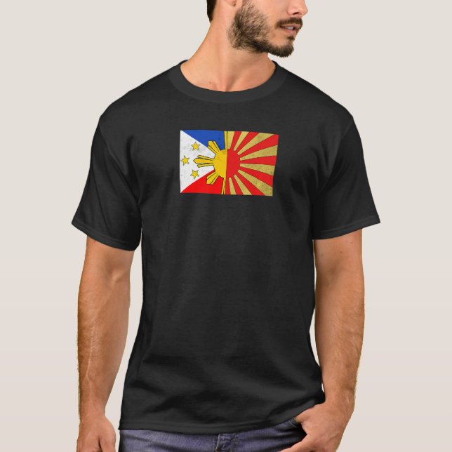 Camiseta Filipinas Bandera japonesa filipina japonesa para  (Anverso)