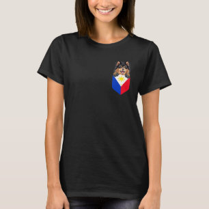 Camiseta Filipinas Bandera Perro finlandés Lapphund En El B