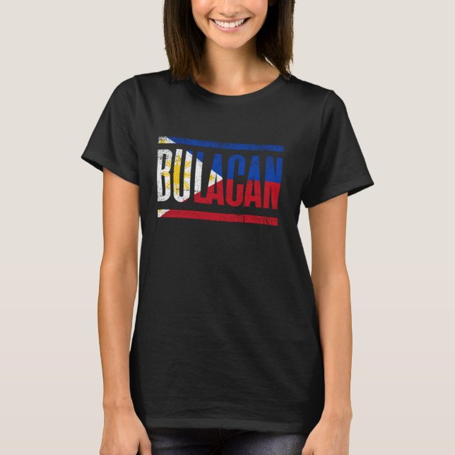 CAMISETA FILIPINAS BULACAS CON SU BANDERA DE FILIPINO A ORG (Anverso)