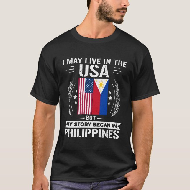 Camiseta Filipinas: Camisas Orgullosas De Filipinas Y Bande (Anverso)