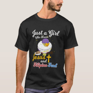 Camiseta Filipinas: Chica filipino ama a Jesus Filipino Foo
