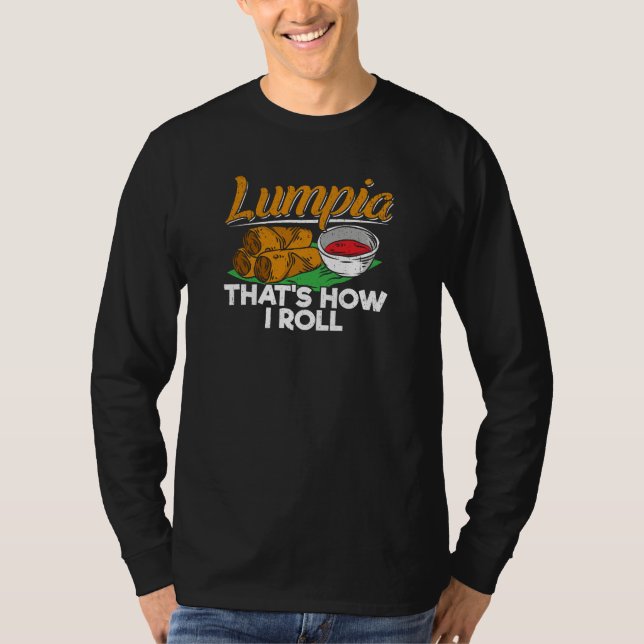 Camiseta Filipinas: Cita de comida filipina Lumpia (Anverso)