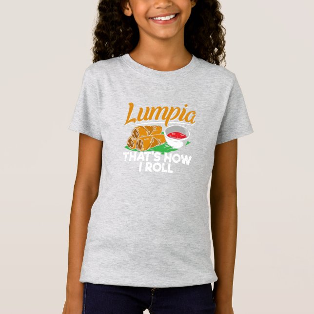 Camiseta Filipinas: Cita de comida filipina Lumpia (Anverso)