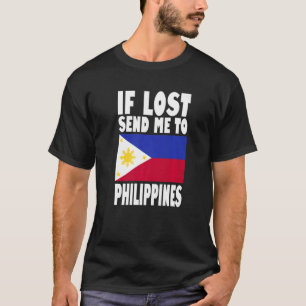 Camiseta Filipinas Diseño de la bandera Si se pierde, envía