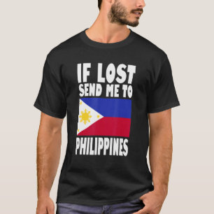 Camiseta Filipinas Diseño de la bandera Si se pierde, envía