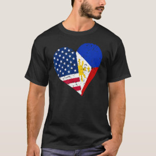 Camiseta Filipinas EE.UU. con problemas cardíacos filipinos