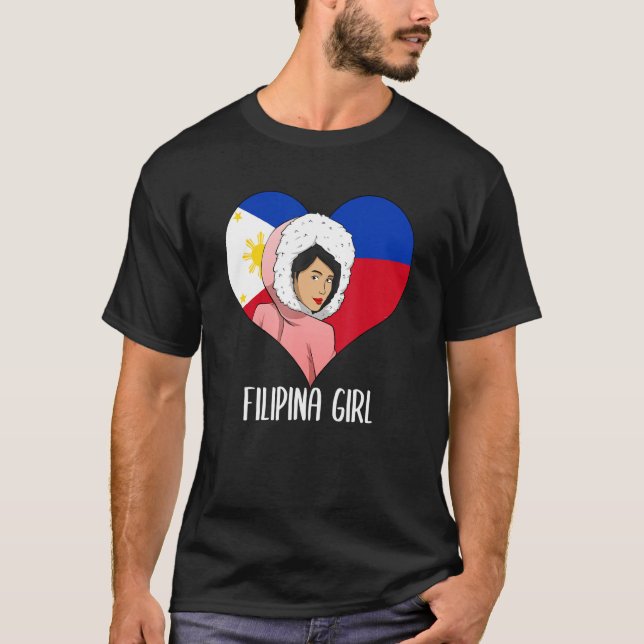 Camiseta Filipinas Filipina Alaska Bandera Chica de mujer A (Anverso)