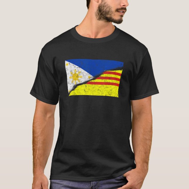 Camiseta Filipinas Filipino Pinoy Vietnam Mezcla Vietnamita (Anverso)