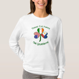 Camiseta Filipinas Irlanda Estados Unidos Bandera Shamrock