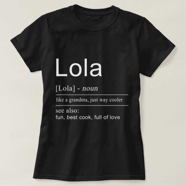 Camiseta Filipinas: La abuela Lola Filipina para las Mujere (Diseño del anverso)