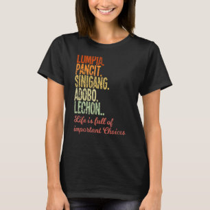 Camiseta Filipinas Lumpia Pancit Sinigang Adobo