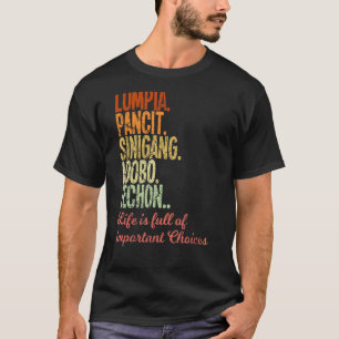 Camiseta Filipinas Lumpia Pancit Sinigang Adobo