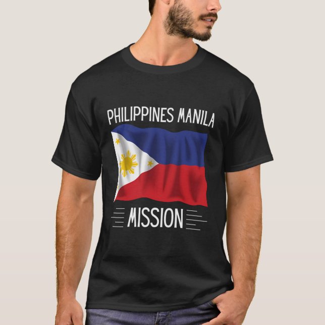 Camiseta Filipinas Manila Encabeza Misión Orgullosa Mormon (Anverso)