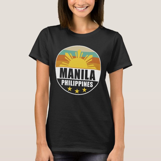 Camiseta Filipinas Manila Orgullosa Amo Pinoy (Anverso)