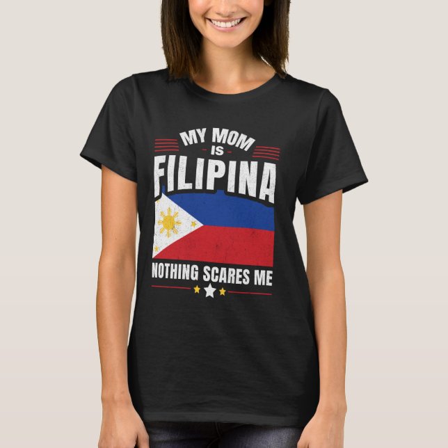Camiseta Filipinas: Mi mamá es FILIPINA Nada Sc (Anverso)