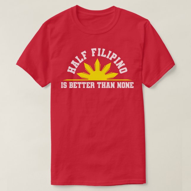 Camiseta Filipinas mitad filipino (Diseño del anverso)