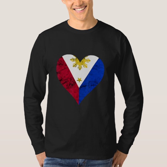Camiseta Filipinas: Orgullo de amor filipino (Anverso)