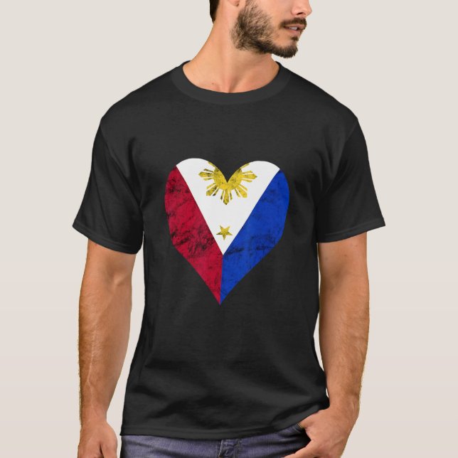 Camiseta Filipinas: Orgullo de amor filipino (Anverso)