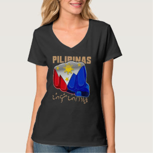 Camiseta Filipinas Pilipinas Baybayin Bandera Filipina Boxi
