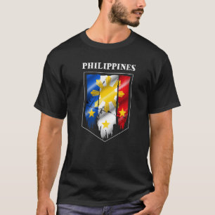 Camiseta Filipinas Pinay Orgullo Filipino Bandera del País