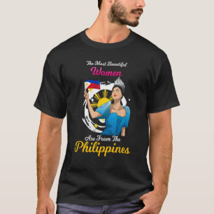 Camiseta Filipinas Pinay Orgullo Filipino Bandera Orgullosa