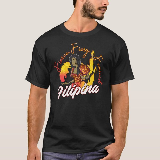 Camiseta Filipinas Pinay Orgullo Filipino Bandera Orgullosa (Anverso)