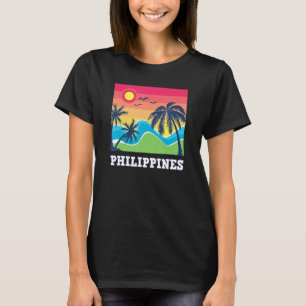 Camiseta Filipinas Pinay País Filipino Palmas Sol Mabuh