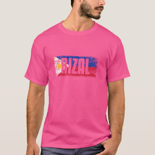 CAMISETA FILIPINAS RIZALES CON SU BANDERA DE FILIPINO ORGUL