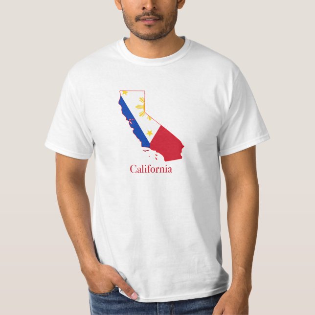 Camiseta Filipinas señalan por medio de una bandera sobre (Anverso)