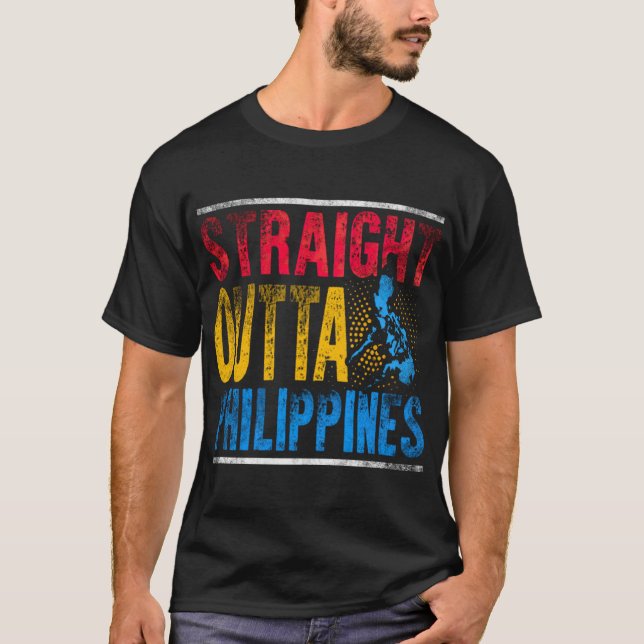 Camiseta Filipinas Straight Outta Filipinas (Anverso)