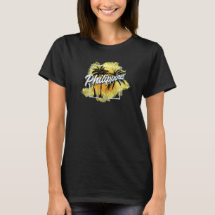 Camiseta Filipinas: Un país filipino pino palmas Sun Mabuh