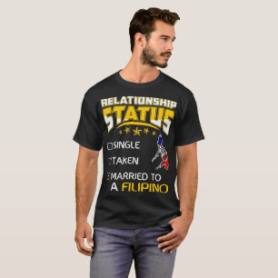 Camiseta Filipino casado tomado de la situación de la