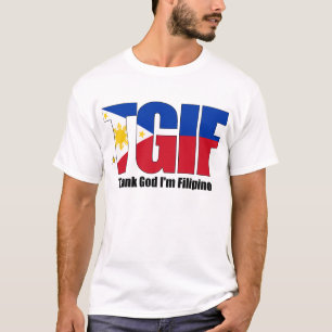 Camiseta Filipino de TGIF con la bandera filipina