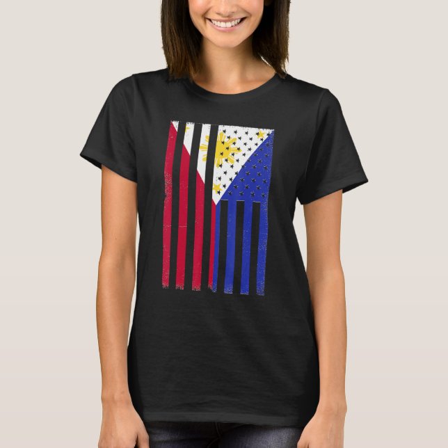 Camiseta Filipino descendientes de Patrimonio Rota Bandera  (Anverso)