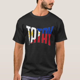 Camiseta Filipino filipino Lolo padre bandera papá mejor Ta