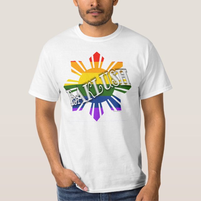 Camiseta Filipino gay "Baklush" (Anverso)