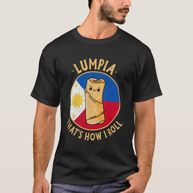 Camiseta Filipino Lumpia Kawaii Filipinas Comida Filipina P (Anverso)