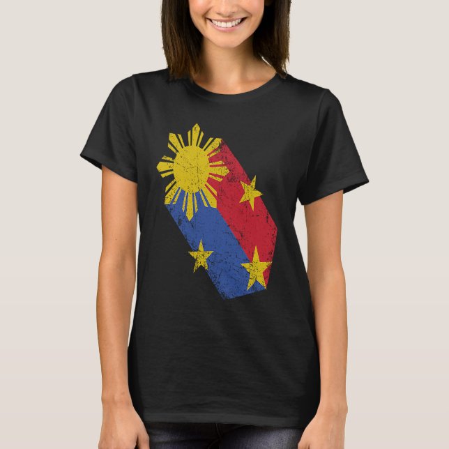 Camiseta Filipino Pride Philippine Flag Proud Pinoy Pinay P (Anverso)