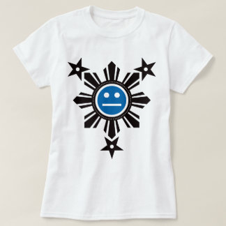 Camiseta Filipino Sun y cara de las estrellas - negro y