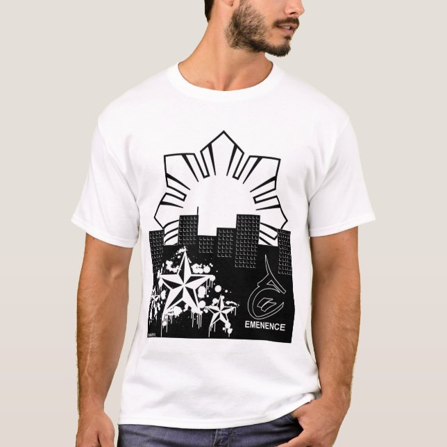 Camiseta Filipino Sun y ciudad de las estrellas (Anverso)