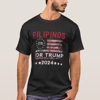 Camiseta Filipinos por Trump American y Philippines Patri