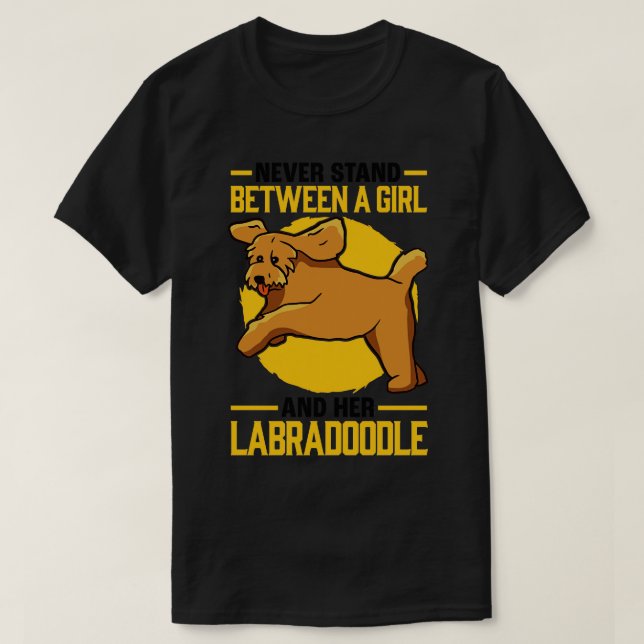 Camiseta Fille Avec Labradoodle Australie Goldendoodle (Diseño del anverso)