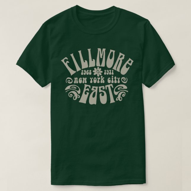 Camiseta Fillmore 1968 1971 Nueva York (Diseño del anverso)